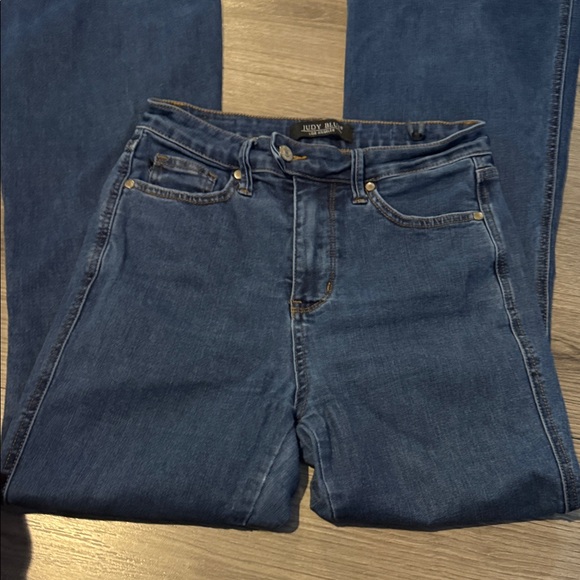 Judy Blue Women's Flare Jeans - Deep Blue - Picture 4 of 6